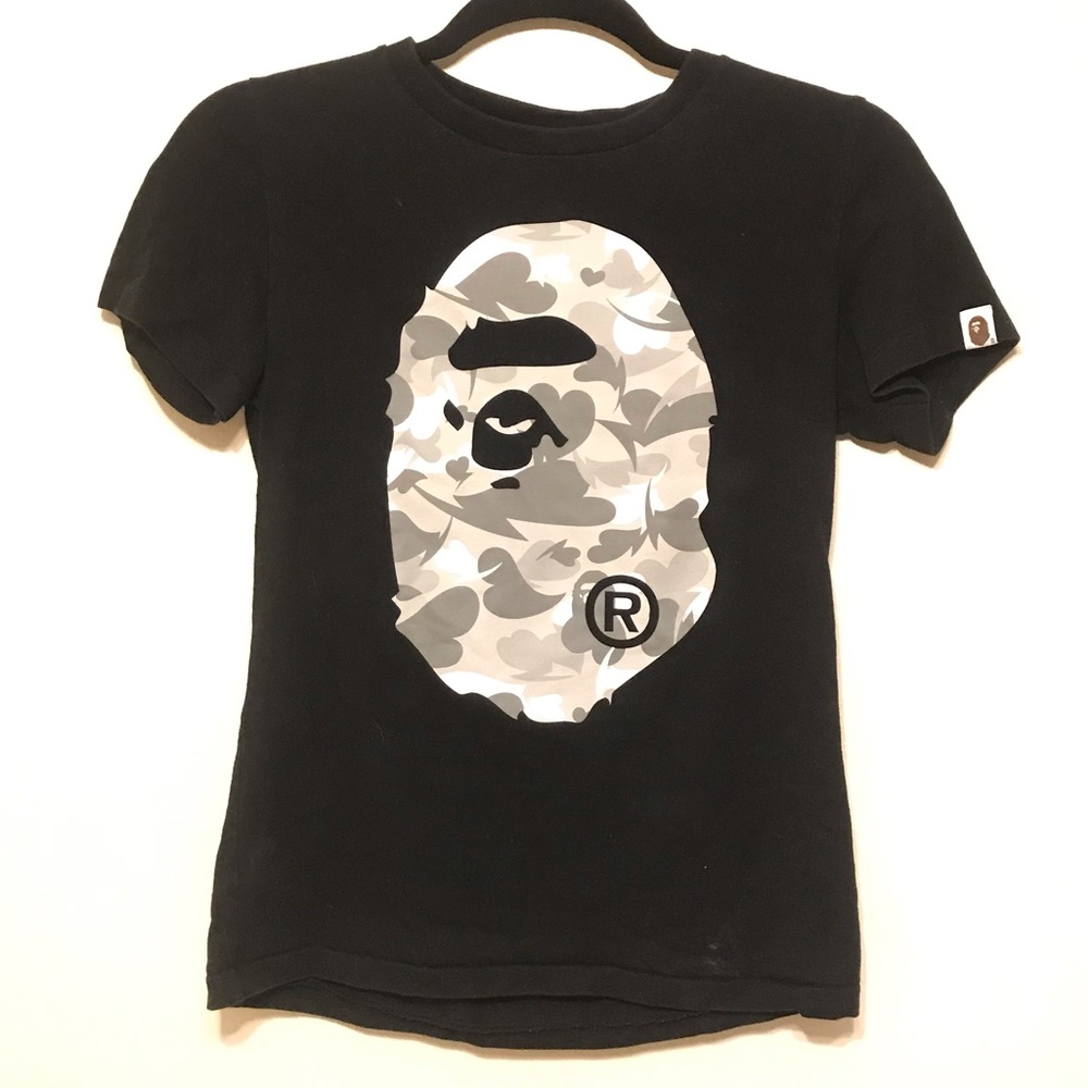 Bape Monotone Grey Camo Shirt